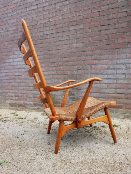 vintage-lounge-chair-armstoel-De Ster-Gelderland-Dutch-design-stoel-riet-rush-armchair-chair-Paolo-Buffa-00012